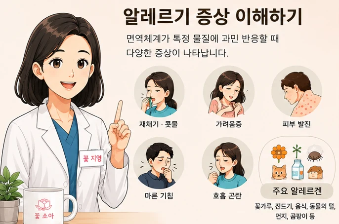 알레르기 증상으로 인한 일상 생활에서의 불편 이해하고 관리하기